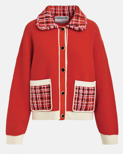 Joilu Knit Jacket  - Orange