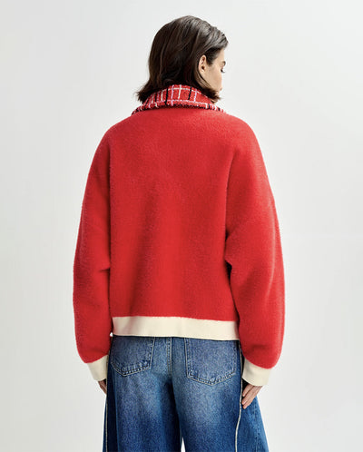 Joilu Knit Jacket  - Orange