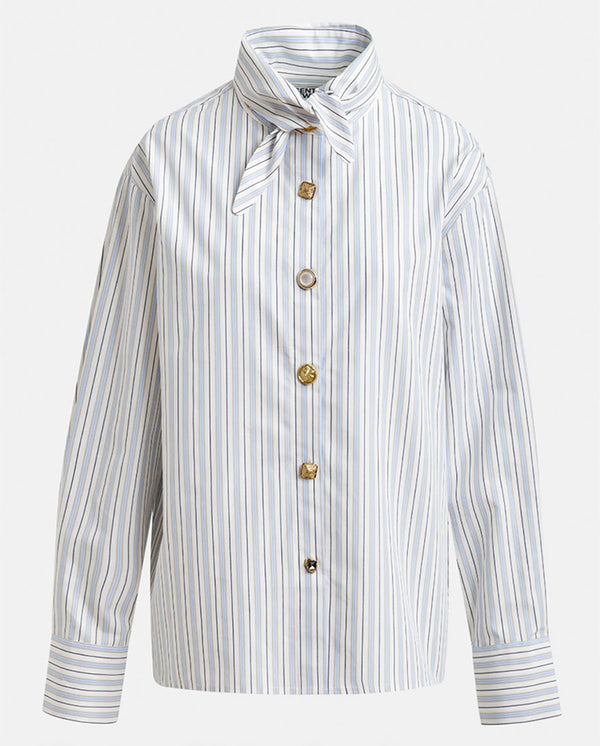 Jomato Pointy Collar Shirt - Nile Blue