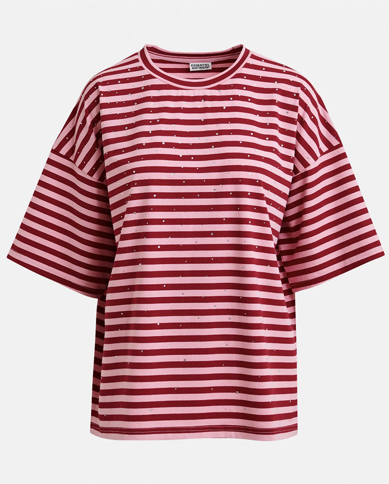 Joste Striped Tee - Forever Blush