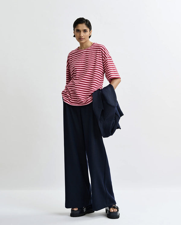 Joste Striped Tee - Forever Blush