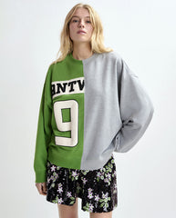 Jame Embroidered Sweat  - Spirulina Mix