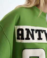 Jame Embroidered Sweat  - Spirulina Mix