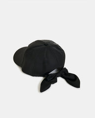 Jiny Cap With Bow - Black