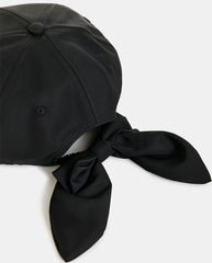 Jiny Cap With Bow - Black