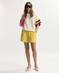 Januar Knit Top - White Mix