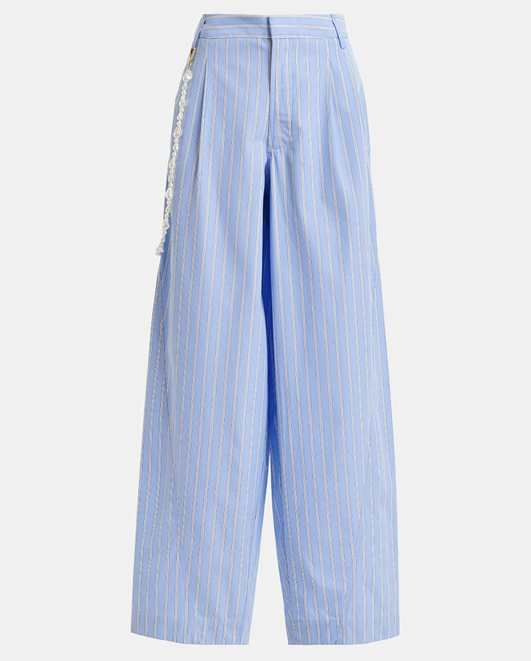Jesuis Barrel leg Pant - Electric Cyan