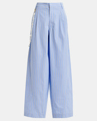 Jesuis Barrel leg Pant - Electric Cyan