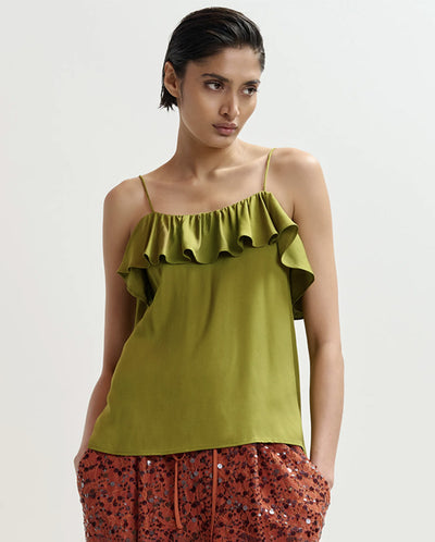 Janielle Strappy Top - Avocado