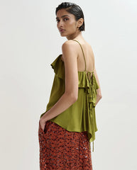 Janielle Strappy Top - Avocado