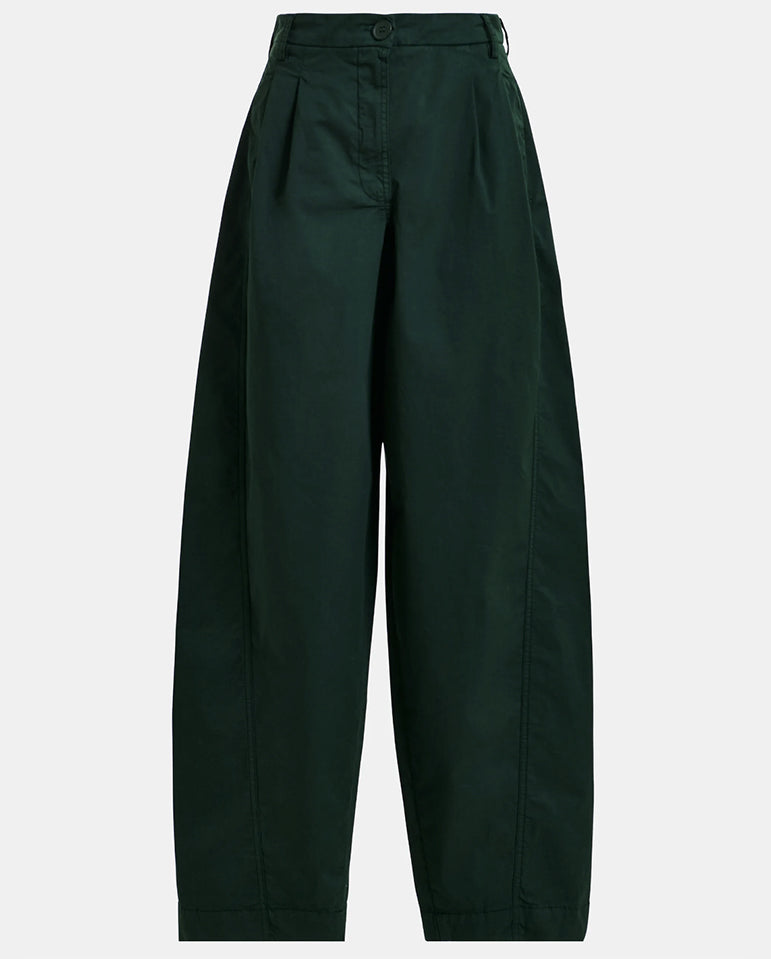 Kurry Barrel Leg Pant - Bottle Green