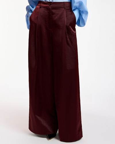 Karmen Wide Leg Pant - Wine Not
