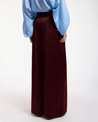 Karmen Wide Leg Pant - Wine Not