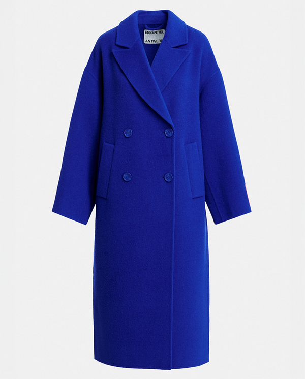 Kelp Double Face Coat - Indigo Ink