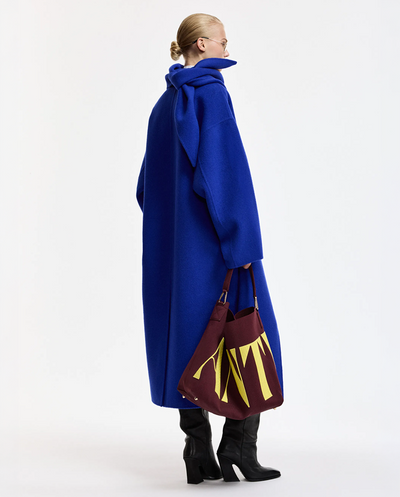 Kelp Double Face Coat - Indigo Ink