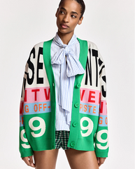 Kreezer Jacquard Cardigan - Off White Mix