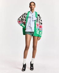 Kreezer Jacquard Cardigan - Off White Mix