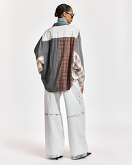 Kingsley Patchwork Shirt - Black Mix