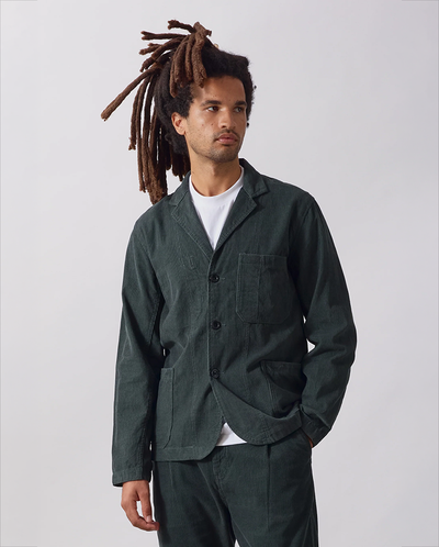 Fine Cord Server Suit Jacket - Jewel
