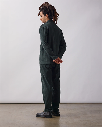 Fine Cord Server Suit Jacket - Jewel
