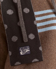 Merion Wool Reversible Scarf - Grey Spot