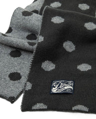 Merion Wool Reversible Scarf - Grey Spot