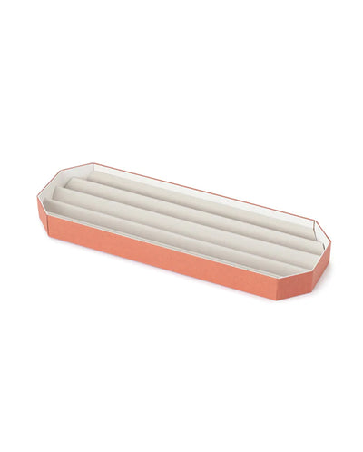 Pleats Tray - Grey / Red