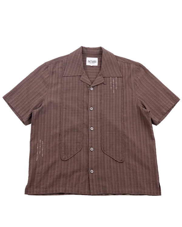 Naked Shirt - Burnt Umber Crinkle Check