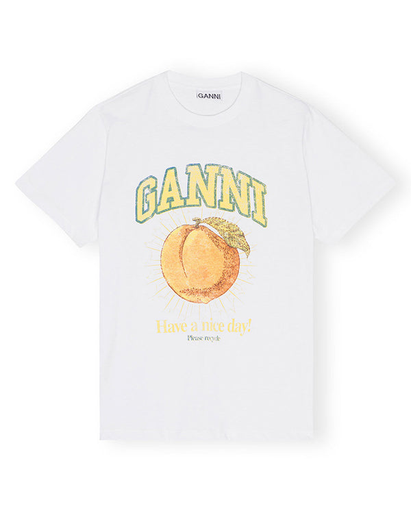 Peach Relaxed Tee WHITE