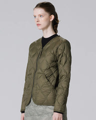 Military V Neck Down Jacket - Azuki