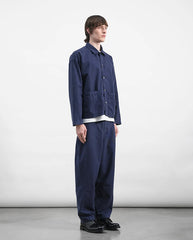 Twisted Seam Jacquard Trouser - Navy