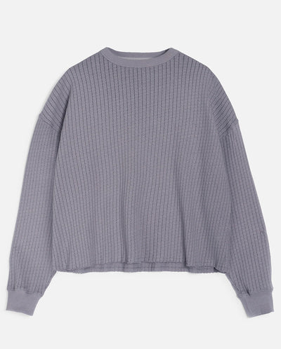 Studio Perforated Sweatshirt - Grey