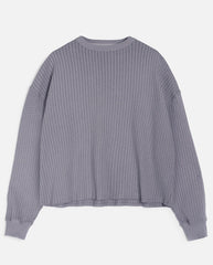 Studio Perforated Sweatshirt - Grey