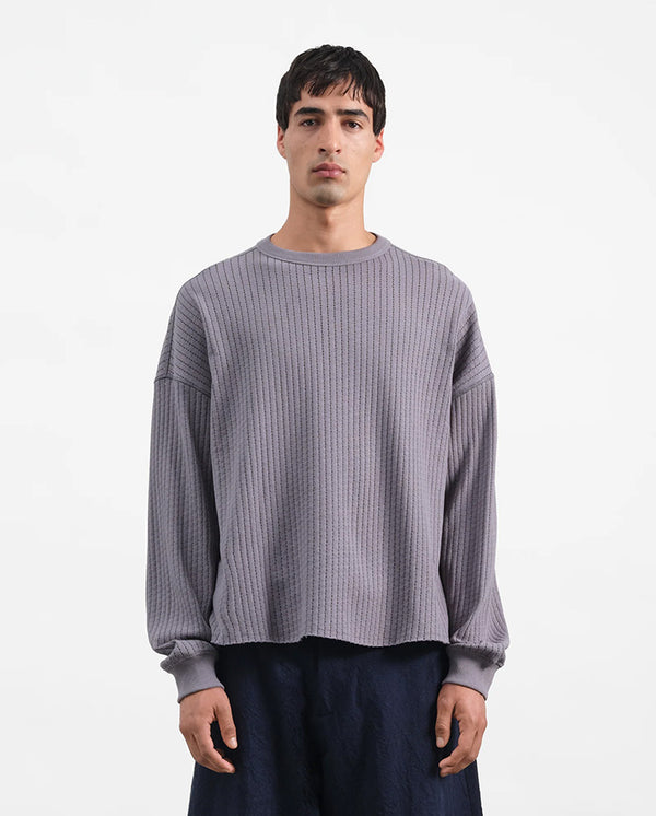 Studio Perforated Sweatshirt - Grey
