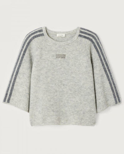 Vitow Crew Neck Tunic Knit- Grey