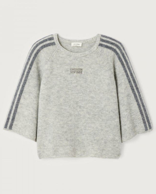 Vitow Crew Neck Tunic Knit- Grey