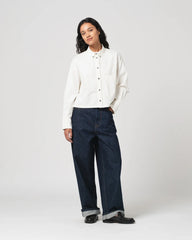 Cubic Shirt - White Poplin