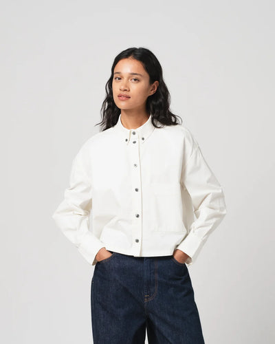 Cubic Shirt - White Poplin