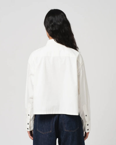 Cubic Shirt - White Poplin