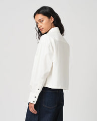 Cubic Shirt - White Poplin