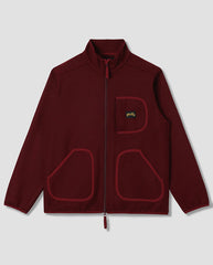 Wool Fleece Jacket - Dark Red