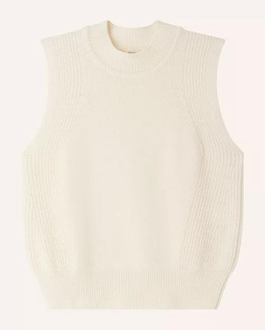 Button Sleeve Sweatshirt Fleur De Sel