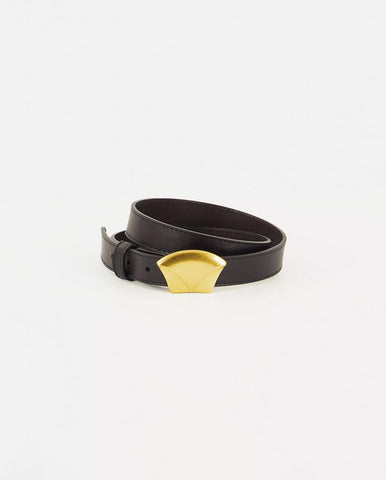 Matter leather Belt BLUE