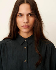 Alfassa Knotted Shirt - Smoke Green