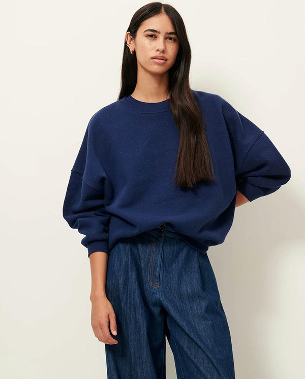 Chebbi Speckle Oversize Sweatshirt Blu