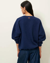 Chebbi Speckle Oversize Sweatshirt Blu