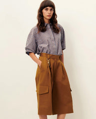 Florentina Blouse - Amber Blue Gingham