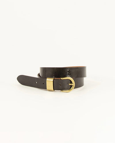 Miloa Leather Belt Forest Green