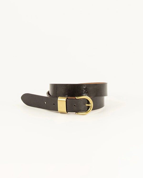 Miloa Leather Belt Forest Green