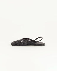 Vana Braided Slingback Black